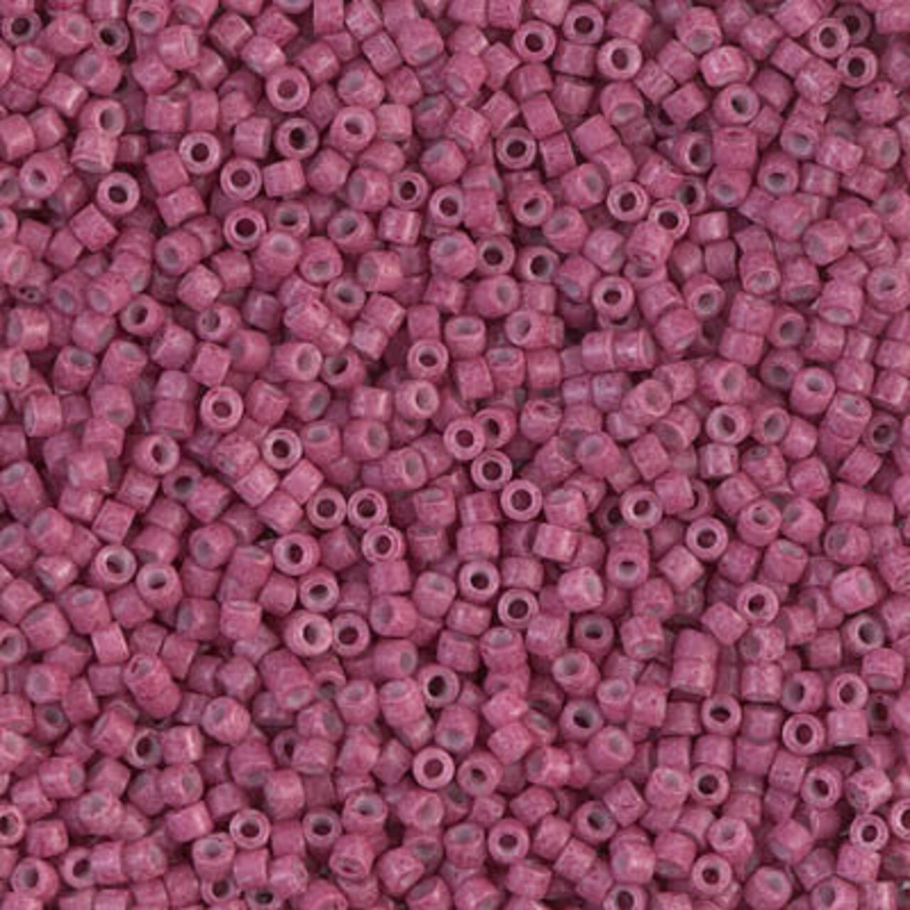 Miyuki Delica Bead 11/0, DB1376, Dyed Opaque Antique Rose, 5 grams